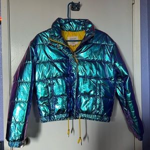 Iridescent Puffer Jacket